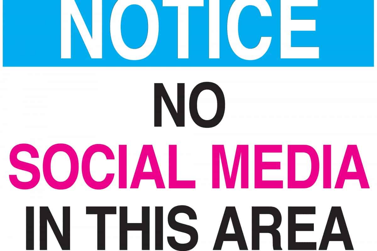 No social media